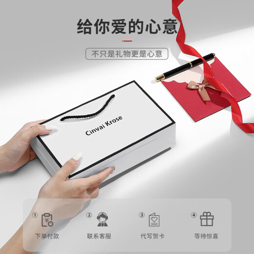 CinvaiKrose父亲节礼物送爸爸实用官网短款钱包男士2025新款零钱包卡包皮钱夹 CK钱包-灰色【礼盒礼袋包装】