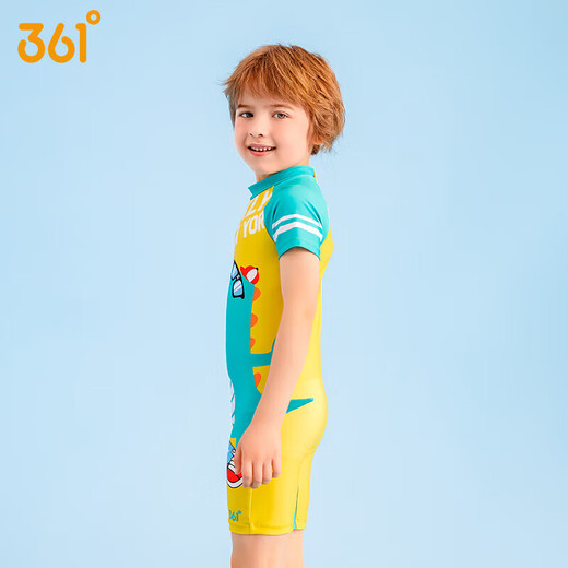 361 Kinder Badeanzug Boy Sommer Einteiliger Flachkarikon süßer Badeanzug kleiner und mittlerer Kinderbaby Hot Spring Badeanzug