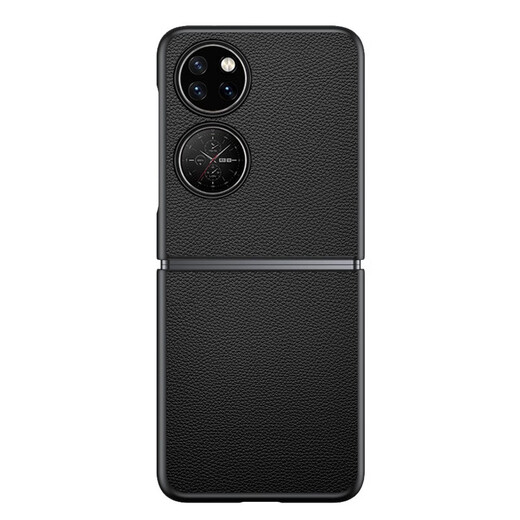 Magic Rock [head layer cowhide] suitable for Huawei pocket2 mobile phone case Pocket2 folding screen new ultra-thin protective case high-end leather case for business men full-inclusive anti-fall case Obsidian black folding screen genuine leather case Huawei pocket2
