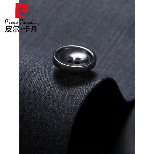 Pierre Cardin high-end light luxury worsted wool suit new men's high-end business formal suit two-piece suit for men MY-7005 Navy Blue XL 180/50 Recommended 145-155 Jin Jin equals 0.5 kg