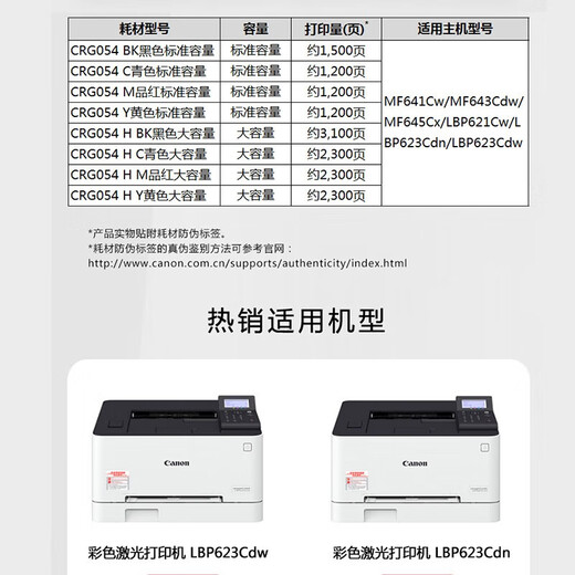 惠普MF752Cdw彩色激光双面打印复印扫描LBP663Cdw无线LBP673Cdw CRG054国产 四色硒鼓 全新原装进口机 现货现发