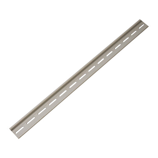 上柯 E1365 国标35mm断路器电气卡轨 C45接线导轨 铝材厚1.4mmX孔4.2mm(1米)