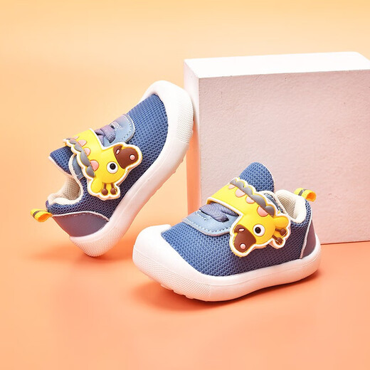 ThomBaker baby toddler shoes spring and autumn children's shoes 1-3 cartoon shoes anti-fall soft sole functional shoes for men and women's babies shoes Pink giraffe 14 (inner length 11.5cm) Suitable for foot length 10-11cm