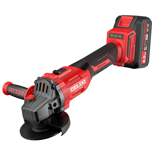Delixi bürstenloser Lithium-Winkelschleifer, wiederaufladbare Poliermaschine, Pool-Schneidemaschine, Schleifer, elektrischer bürstenloser Drei-Wege-Winkelschleifer, 15 Knoten, Preis 679