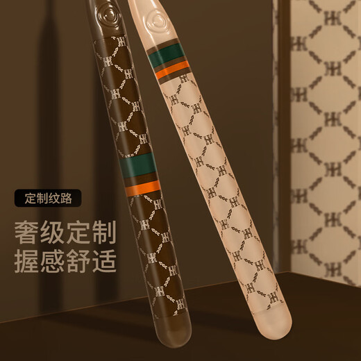 痕客轻奢牙刷家用超细中性毛成人宽头高颜值印花手 6支 【礼盒装】HK-1105