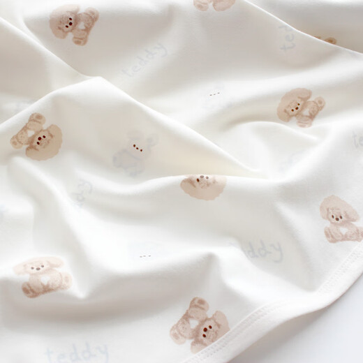 Baby Care Star Newborn Bag Simple Cotton Super Soft Four Seasons Close-fitting Baby Wrap Cotton Baby Swaddle Cover Thin Huddling Quilt Blanket Home Bear Pattern/Super Soft Pure Cotton Four Seasons Bag Single 95cmx95cm