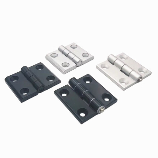 XMSJ front sharp QIANRUI aluminum profile hinge aluminum alloy 20/30/4040/45/50 zinc metal hinge light sound matching silver white light sound hinge hole distance 3937