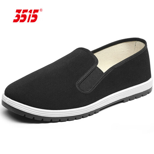 3515 Alte Peking -Stoffschuhe Herrenarbeit Schuhe Weiche Sohle lässige Schuhe atmungsaktive traditionelle Stoffschuhe schwarz 41