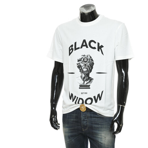 Hugo Boss Red Label Trendy Men's Fashionable Casual Round Nou et T-shirt à manches courtes polyvalents 50530684 10266462 PINK 695 M