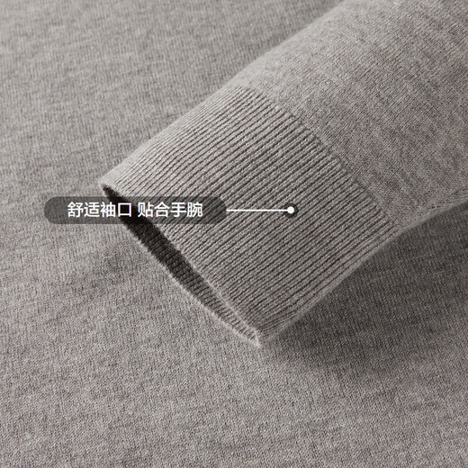 
HaiLan Home [Special Brand] Long-sleeved sweater for men's light business classic round neck pure wool sweater HNZAW3Y055A