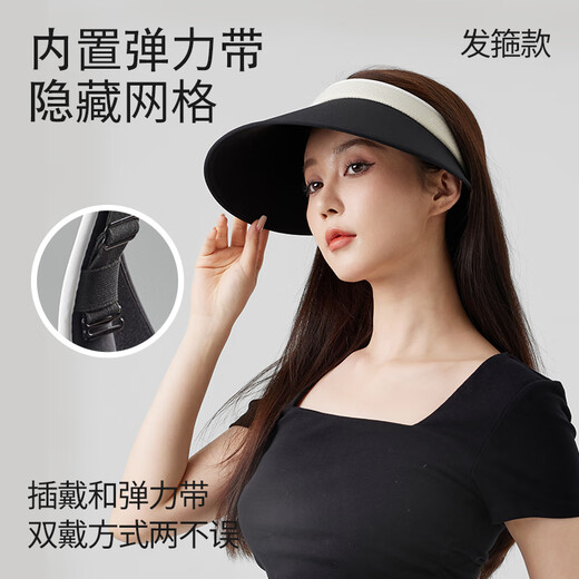 Obsu light luxury cross hollow hat high-grade black cross hollow hat