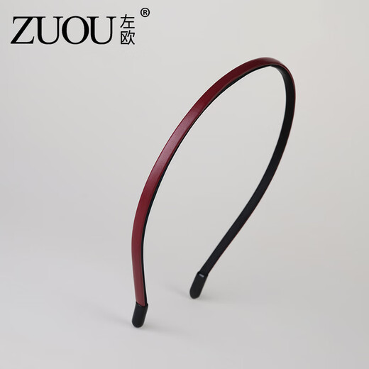 Zuoou red hairband for women, high-end, versatile, thin-edged hairpin that does not strangle hair, thin style, simple headband for broken hair, black thin style