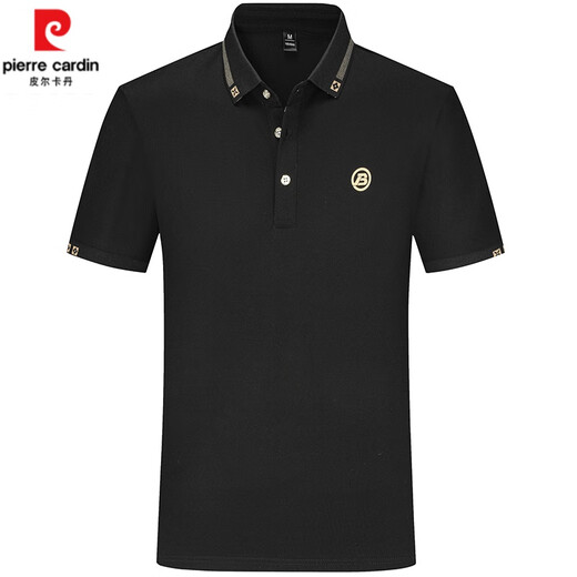 皮尔卡丹（pierre cardin）冰丝短袖t恤男2024夏季新款翻领POLO 衫半截袖中青年上衣男装 683白色 M
