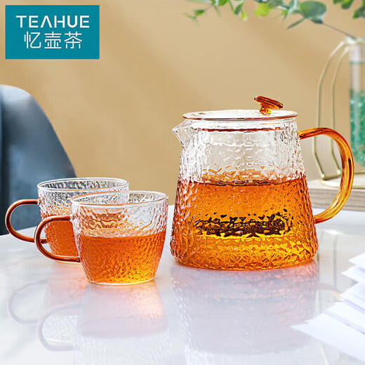 Yipot tea brewing teapot tea water separation glass high temperature resistant borosilicate small tea set office brewing tea elegant cup with filter