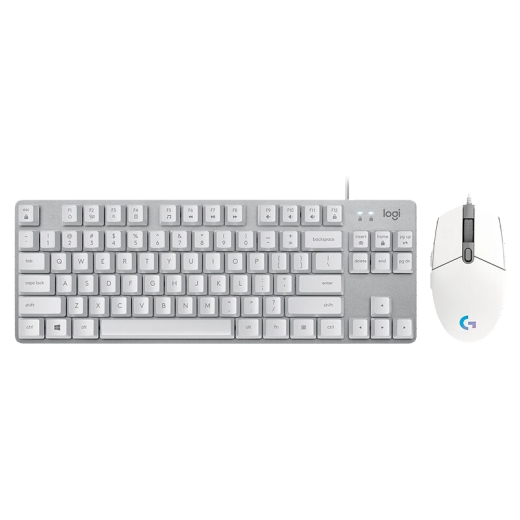 罗技（Logitech）K835有线机械键盘 游戏办公商务外设 TTC轴 84键 K835+G102白色+长鼠标垫 【红轴】