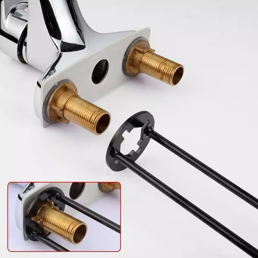 Shouli Multifunctional Sink Wrench Bathroom Faucet Wrench Hose Four-claw Hex Wrench Bathroom Maintenance and Disassembly Special Sink Wrench A+B Type Metal Seven Bayonet Two Pack