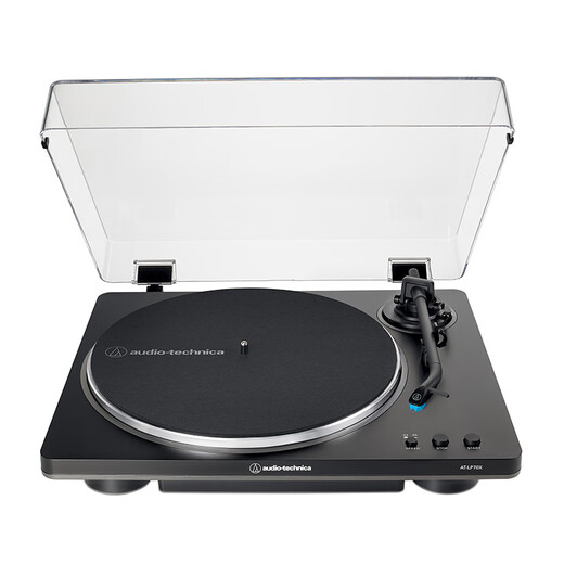 Audio-Technica AT-LP70X vinyl record player, fully automatic belt drive, dual speed record player, retro phonograph, record player, professional audio LP70XBT Black Silver + Yamaha WS-B1A