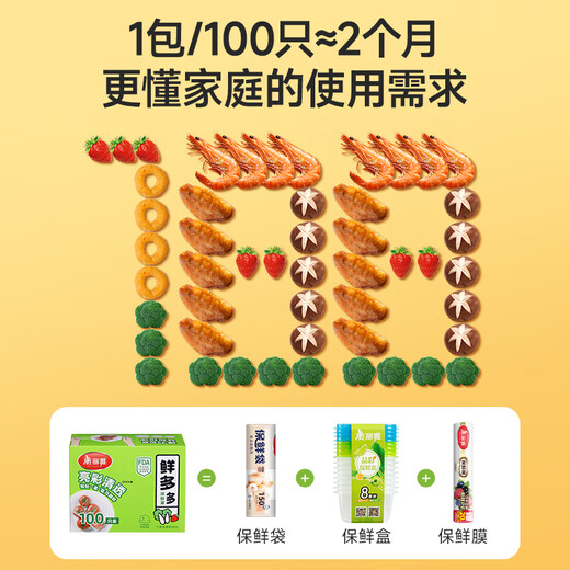 Meliya plastic wrap food grade 100 pieces disposable safety cover kitchen leftover dust bowl cover