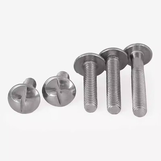 Bingneng 304 stainless steel round head one-way S slot machine screw anti-theft screw S-shaped screw one-word guardrail special bolt M4*16 15 pcs