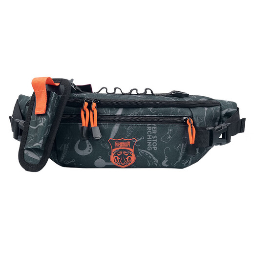 King Lua Lua bag multifunctional small waist bag crossbody shoulder bag fishing gear bag wear-resistant and water-repellent blue and black