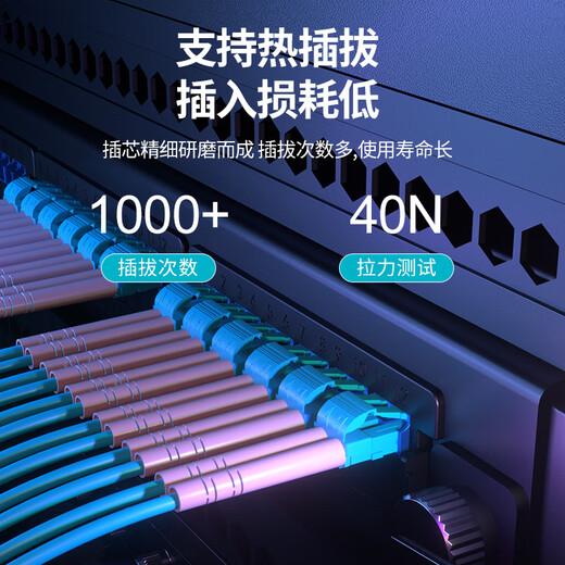 Beiyou Xinke Engineering Telecommunications grade OM3 10 Gigabit Multimode Dual-core LC/FC/SC/ST fiber optic cable multimode dual-fiber fiber optic jumper optical module data center connection line 10 Gigabit Multimode Dual-core LC-LC 20 meters