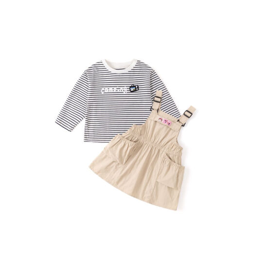 Dudu baby outdoor suit spring girls long-sleeved tops and skirts two-piece children's spring clothes fashionable