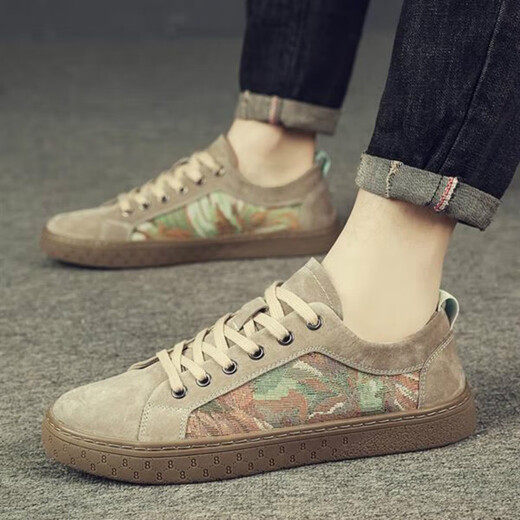 Jrnr Brand Men's 2025 Summer New Breathable Corea Corea Casual zapatos de lienzo versátiles Zapatos para hombres White 41