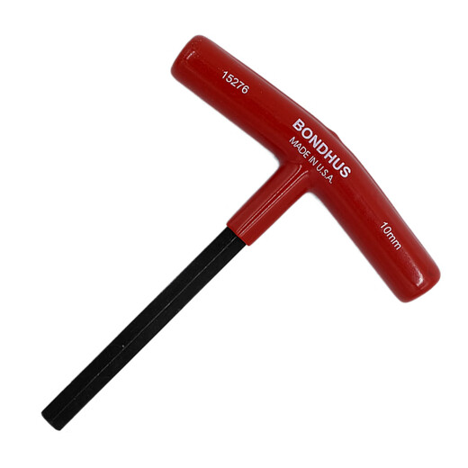 
BONDHUS original American Borton T-shaped hexagonal wrench T-handle internal hexagonal imported hardware tools T-shaped wrench hexagonal edge metric flat head 10mm length 152mm (15276)