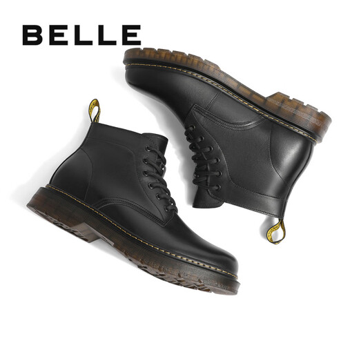Belle British Style Martin Boots Herren-Einkaufszentrum Gleicher Casual Stiefel, Black 6 Löcher-Inner-Höhe (zweite Charge) 42
