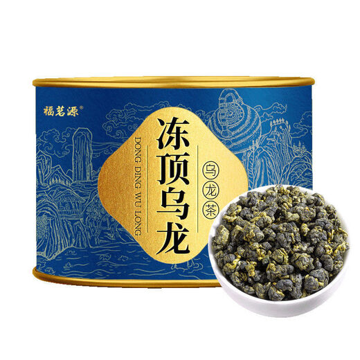 Fumingyuan frozen top oolong tea 2024 new tea special high mountain Taiwan oolong tea cold brew tea canned 100g Phnom Penh round can frozen top oolong 2 cans