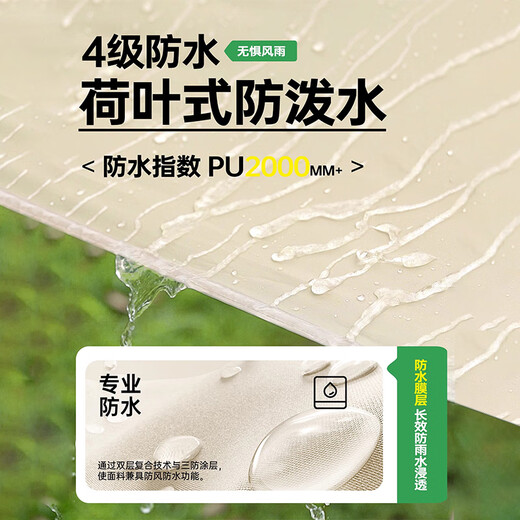 探险者（TAN XIAN ZHE）帐篷户外露营防雨过夜全自动速开便捷天幕二合一防晒沙滩野营装备 【特惠套餐】3-5人帐篷+防潮垫