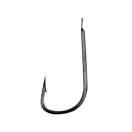 Sleeve hook imported bulk thin strip long handle high carbon steel red worm hook with or without barbs white strip fishing crucian carp hook fishing fishing gear black sleeve with 50 barbs No. 4