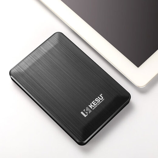 KESU 1TB mobile hard drive large capacity USB3.0 mobile phone laptop external storage mechanical hard drive 2.5 inches K1-Fashionable Black + Hard Drive Bag