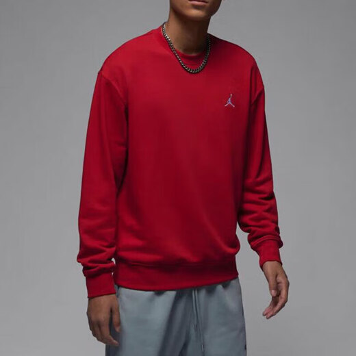 Nike (Nike) Sweatshirt Herren Spring 2025 New Jordan Sportswear French Terry Pullover lässig runde Hals Pullover FQ1865-687 Red M