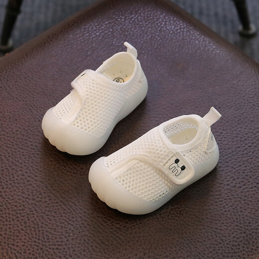 Tutu Dawen Baby Sandals Spring and Summer Toddler Shoes for Boys and Girls 0-1-2 Years Old 3 Mesh Soft Sole Infant and Toddler Shoes Mickey Mouse White 12.5 Inner Length 12.5cm (Recommended 6-12 Months)