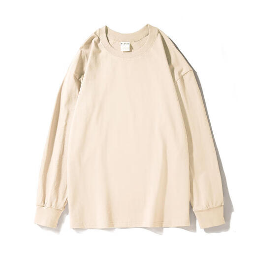 Zhiwei American 300G Sweathir Sweatter pour garçons au printemps et à l'automne Short pour garçons, T-shirt à manches longues Pure Coton Base Shirt, White XL [Recommandé 125-145jin [Jin est égal à 0,5 kg]]]