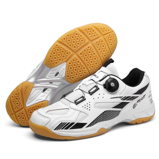 VANCROUG brand light luxury badminton shoes for men, new non-slip, wear-resistant, breathable training shoes, casual sports table tennis shoes for women, white 40