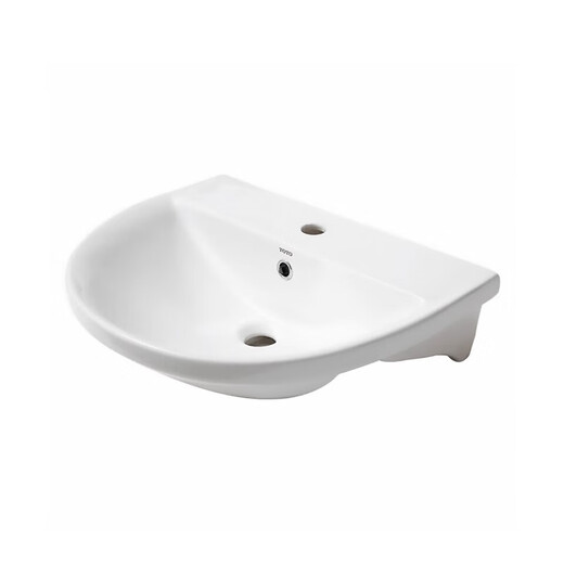 Toto Badezimmer halbbörbliche Ein-Loch-Tisch-Top-Waschbecken LW983CB Echtes Haushaltskeramikwaschbecken LW983CB (Einzelbecken enthält kein Zubehör)