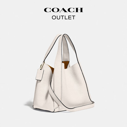 COACH Gift Outlet Women's Bag HADLEY No. 21 Half-Moon Bag Shoulder Crossbody Bag Vegetable Basket Commuting B4/Chalk White