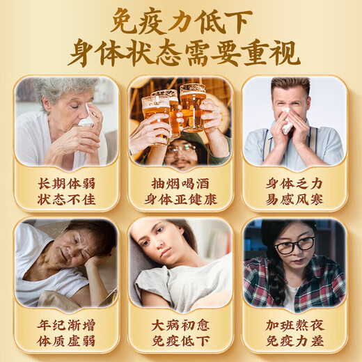 同仁堂破壁灵芝孢子粉保健品增强免疫力中老年人术后体虚体弱多病营养品 1盒 40g 【内含40袋】
