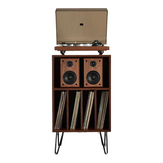 ARKROCKET Cassini CASINI retro Bluetooth vinyl record player professional-grade LP film gramophone split type with audio moving magnetic needle machine birthday gift ornament walnut color Cassini + Setio cabinet walnut color