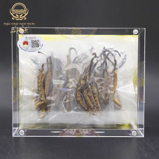 
Sanjiangyuan Wild Cordyceps sinensis 50g Gift Box Cordyceps in Qinghai Yushu Cordyceps 3 roots 1 gram High-altitude Cordyceps
