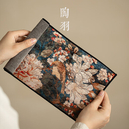 Taoyu thickened plush absorbent tea towel, Zen towel, tea cloth, special tea tablecloth, pot rag, kung fu tea set accessories, brocade tea towel, Yutang Fugui