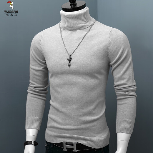 Holzpecker (Tucano) Herrenpullover, Rollkragenpullover -Pullover, gestrickter Pullover, schlank