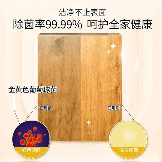 Vitality 28 Floor Cleaner Pet Family Household Quick-drying Lemon Fresh and Mild Large Barrel Anti-moth, Sterilization and Mopping Floor Bright 2kg*2 Bottles - Floor Cleaner Fresh Lemon