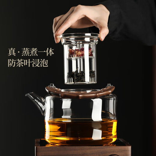 Shangyanfang glass steaming integrated teapot thickened high temperature resistant large capacity electric ceramic stove kettle for making tea around the stove