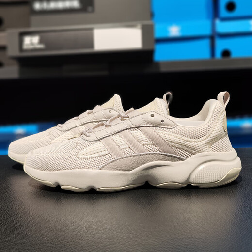阿迪达斯 （adidas）三叶草男鞋女鞋夏季运动鞋网面透气跑步鞋复古老爹鞋休闲鞋JQ3927 ID0551/灰色 38