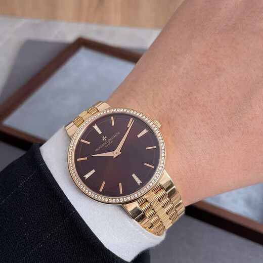[SEGUNDA 99 NUEVO] VACHERON CONSTANTIN Watch Men's Watch Herherance Series Manual de oro Manual Mecánico grande de tres agujas
