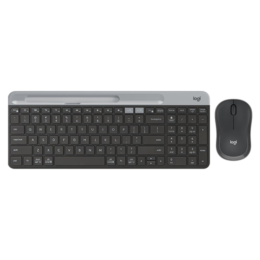 Logitech K580 wireless Bluetooth keyboard Ultra-thin keyboard m240 wireless Bluetooth mouse mute office keyboard tablet computer office keyboard and mouse suit suitable for mac K580+M240 black Bluetooth mute suit