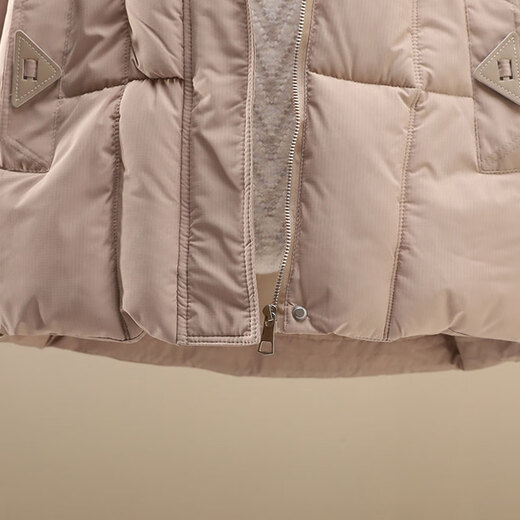 Zimu-Baumwoll- und Leinenwinterkleidung für Frauen koreanische Kurzversion modische und fremde Stil Maillard Kapuze-Baumwollmantel 6628 Khaki M (Empfohlen 95-115 Jin [Jin ist gleich 0,5 kg])
